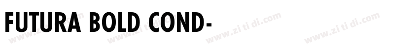 FUTURA BOLD COND字体转换